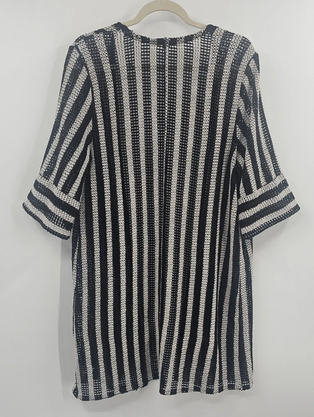 Wild Fable Black and White Crochet Coverup Size M/L